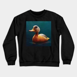 Cute Yellow Ducking Crewneck Sweatshirt